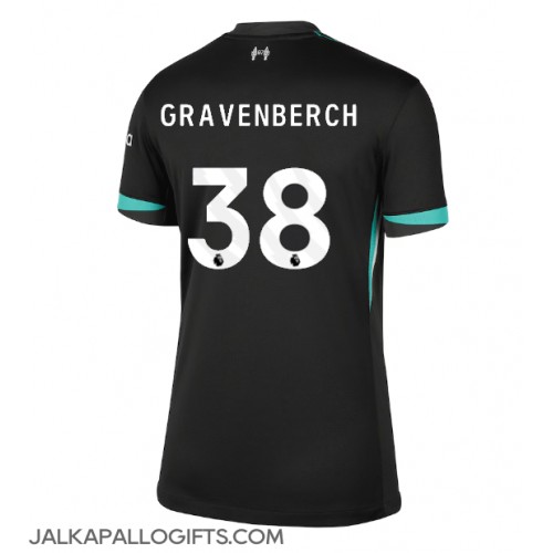 Liverpool Ryan Gravenberch #38 Vieraspaita Naiset 2024-25 Lyhythihainen